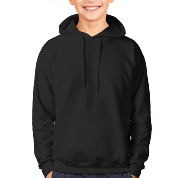 青少年连帽卫衣（无口袋/前印）