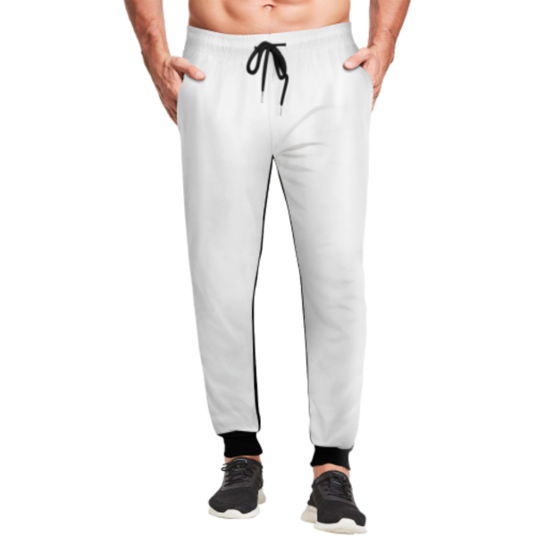 男款卫裤前片印花