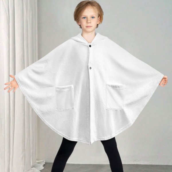 儿童连帽双口袋毛毯衫RTDP09