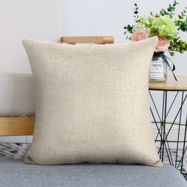 亚麻抱枕套双面印刷